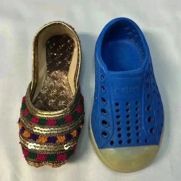 Traditional Afghani Slippers/Jutti shoes /party shoes  - Size 4 - Picture 8 of 12